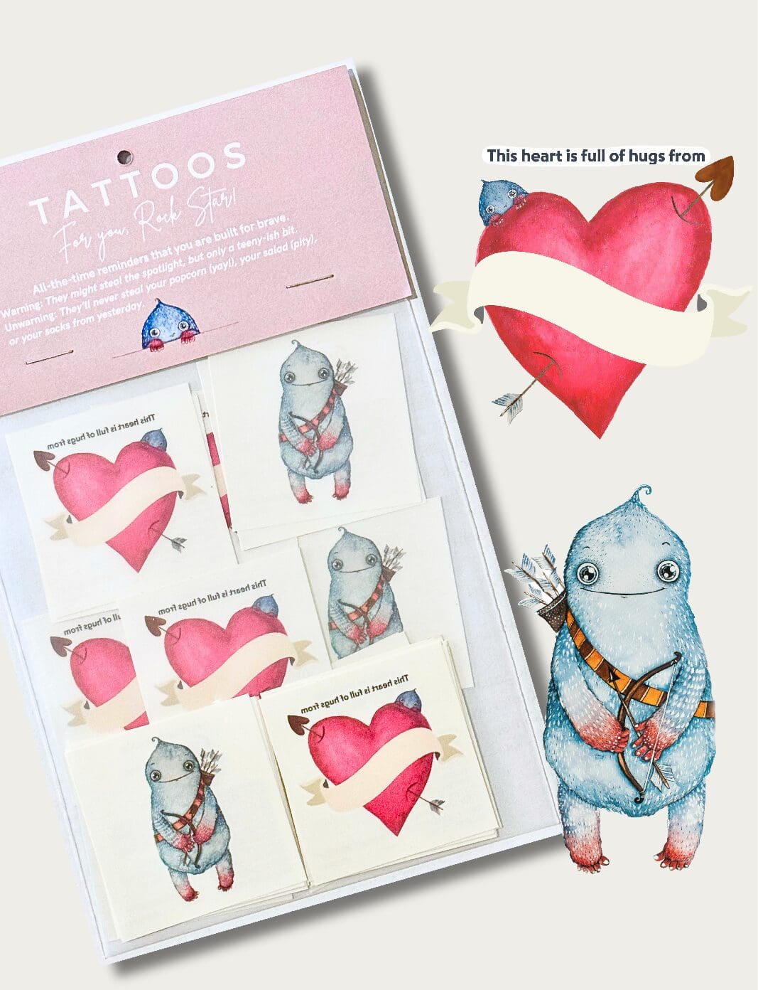 Temporary Tattoos - Pack of 12 Bravery Anchors